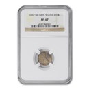 1837 Liberty Seated Half Dime MS-67 NGC (Small Date) 1837 Liberty Seated Half Dime MS-67 NGC (Small Date)